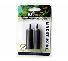 HS AQUA HS AQUA LUCHTSTEEN CILINDER 18X50 MM  2 ST. ZWART