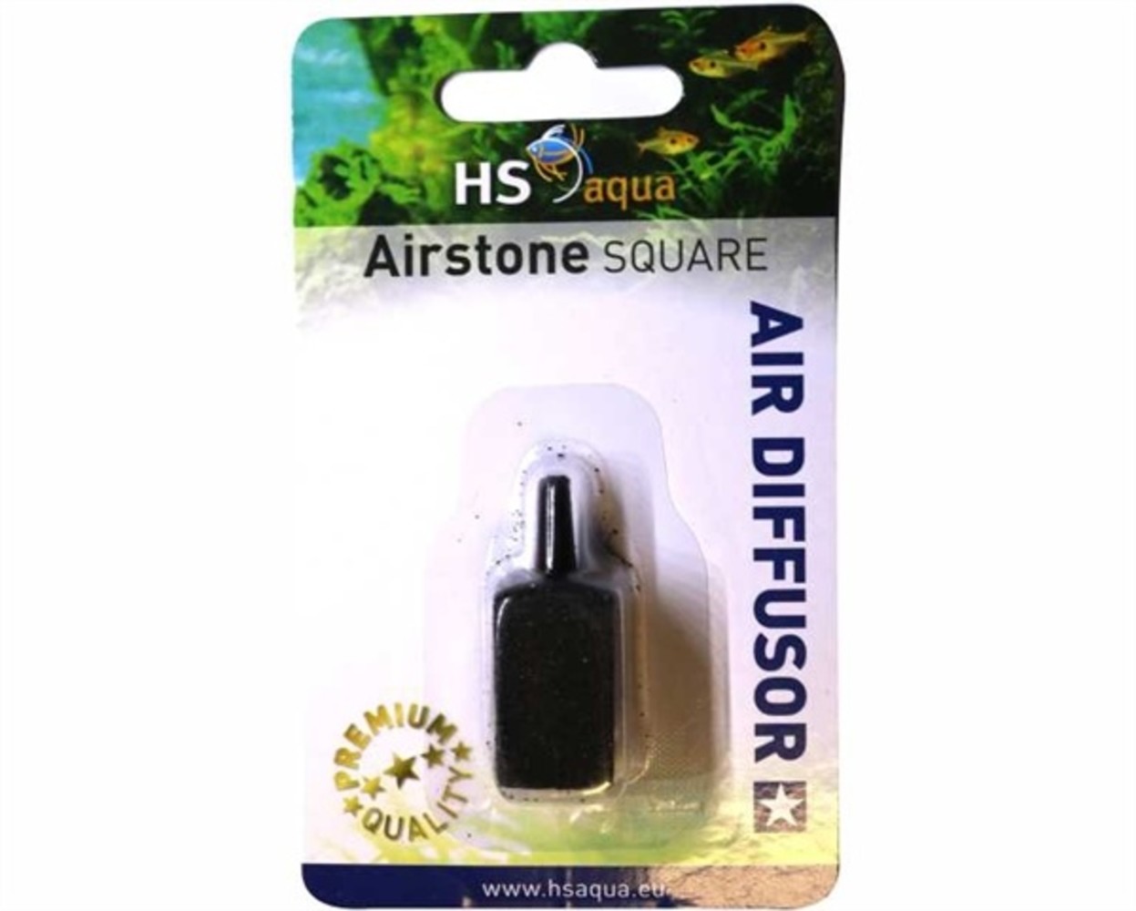 HS AQUA HS AQUA LUCHTSTEEN BLOK ZWART 15X15X25 MM BLISTER