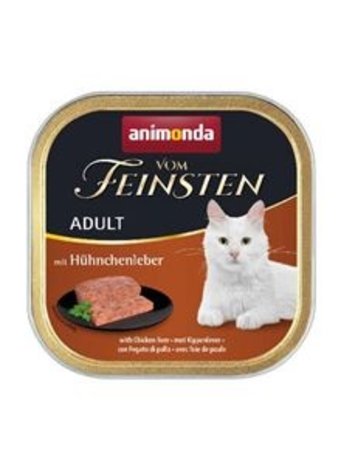Animonda FEINSTEN CAT ADULT KIPPENLEVER 100GR Animonda FEINSTEN CAT ADULT KIPPENLEVER 100GR