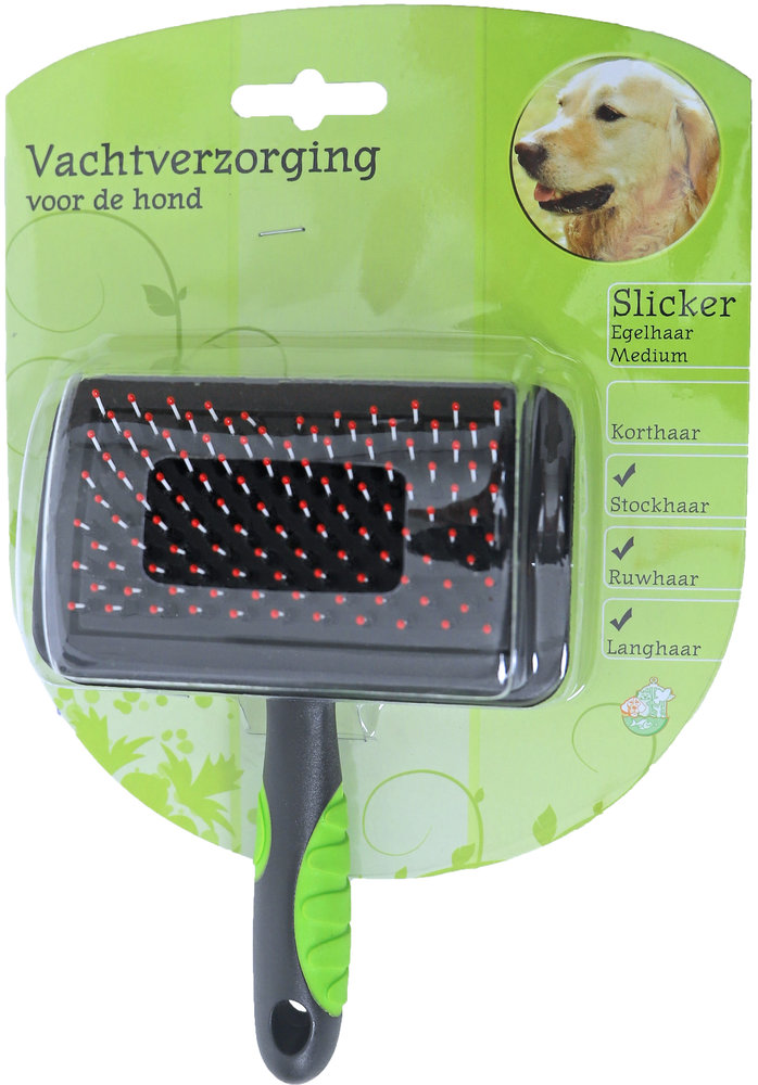 de Boon HONDENBORSTEL SLICKER EGELHAAR de Boon HONDENBORSTEL SLICKER EGELHAAR