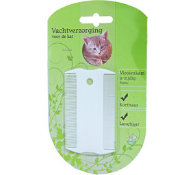 de Boon VLOOIENKAM 2ZIJDIG PLASTIC WIT de Boon VLOOIENKAM 2ZIJDIG PLASTIC WIT