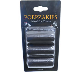 Flexi FLEXI POEPZAK PAK 3 ROL 20ST Flexi FLEXI POEPZAK PAK 3 ROL 20ST
