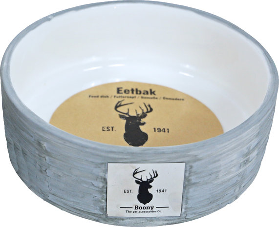 de Boon HONDEN EETBAK WICKER GREY de Boon HONDEN EETBAK WICKER GREY