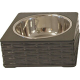 de Boon RVS EETBAK WICKER ZWART 15 CM