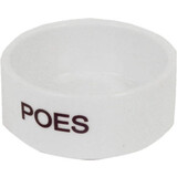 de Boon STENEN EETBAK WIT  OPDRUK POES de Boon STENEN EETBAK WIT  OPDRUK POES