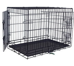 de Boon DRAADKENNEL ZWART 121X76X89CM de Boon DRAADKENNEL ZWART 121X76X89CM