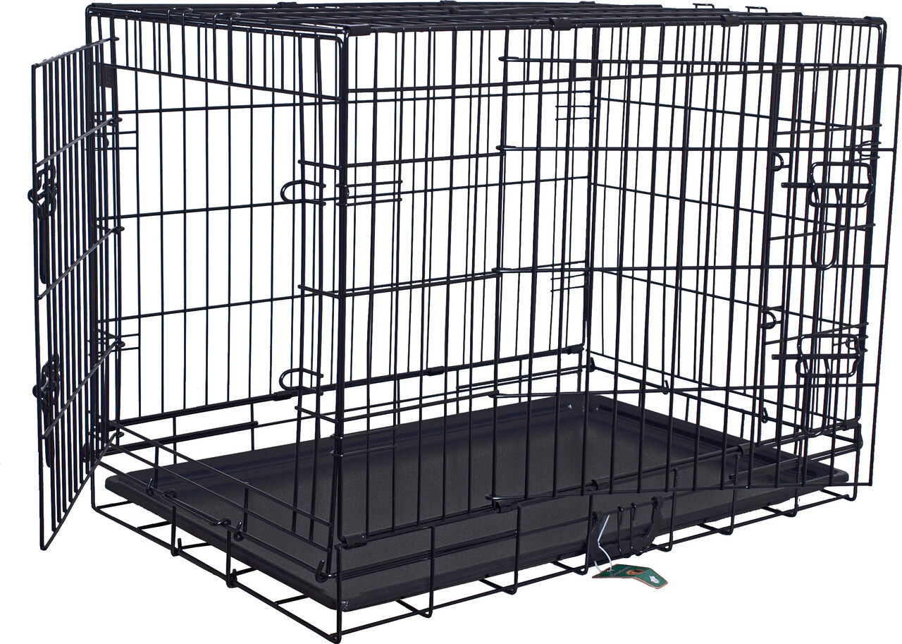 de Boon DRAADKENNEL ZWART 106X69X79CM> de Boon DRAADKENNEL ZWART 106X69X79CM>