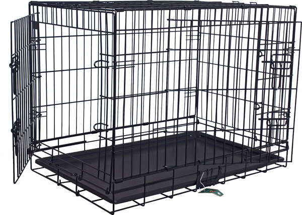 de Boon DRAADKENNEL ZWART 106X69X79CM> de Boon DRAADKENNEL ZWART 106X69X79CM>