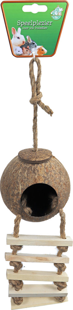 de Boon KNAAGDIERHUIS COCOSNOOT LADDER 30CM de Boon KNAAGDIERHUIS COCOSNOOT LADDER 30CM