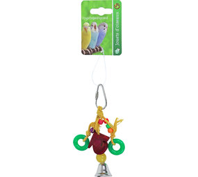 de Boon HUISJE HOUT MET RING EN BEL 11 CM