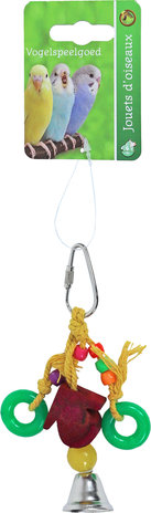 de Boon HUISJE HOUT MET RING EN BEL 11 CM