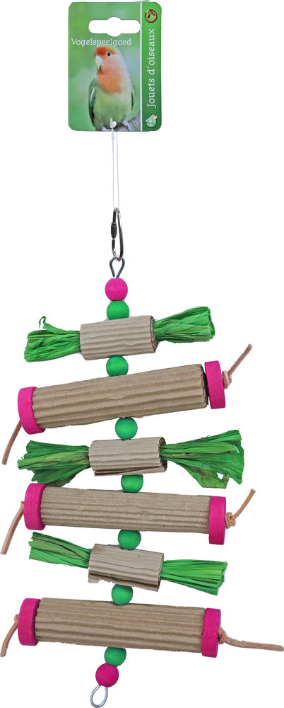 de Boon BAL HOUT MET TOFFEE EN KOKER KARTON 35CM de Boon BAL HOUT MET TOFFEE EN KOKER KARTON 35CM