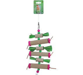 de Boon BAL HOUT MET TOFFEE EN KOKER KARTON 35CM de Boon BAL HOUT MET TOFFEE EN KOKER KARTON 35CM