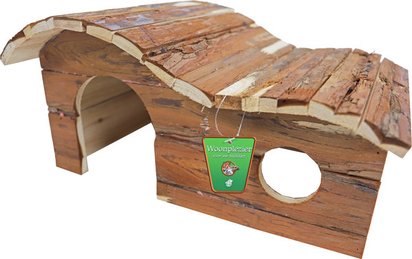 de Boon KNAAGDIERHUIS GOLFDAK NATURAL 43CM de Boon KNAAGDIERHUIS GOLFDAK NATURAL 43CM