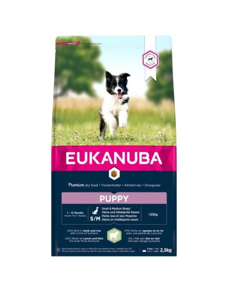Eukanuba EUK. DOG PUPPY SMALL/MEDIUM LR 2.5KG Eukanuba EUK. DOG PUPPY SMALL/MEDIUM LR 2.5KG