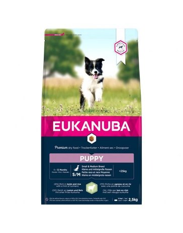 Eukanuba EUK. DOG PUPPY SMALL/MEDIUM LR 2.5KG Eukanuba EUK. DOG PUPPY SMALL/MEDIUM LR 2.5KG