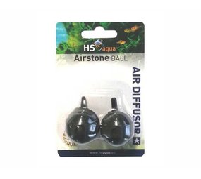 HS AQUA HS AQUA LUCHTSTEEN BAL  20 MM ZWART 2 ST.BLISTE