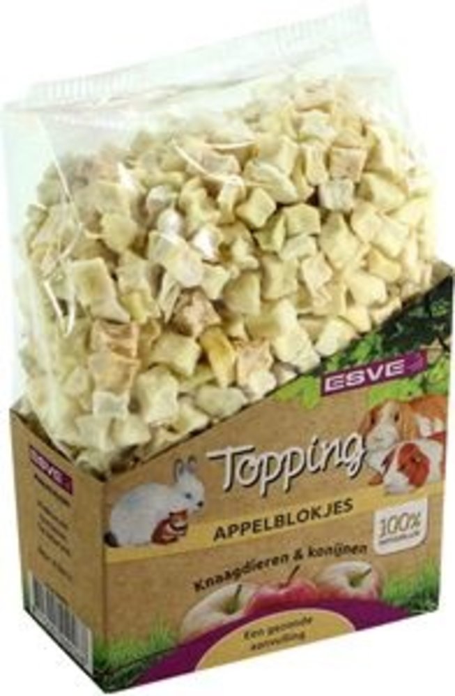 Esve TOPPING APPELBLOKJES KNAAGDIER Esve TOPPING APPELBLOKJES KNAAGDIER