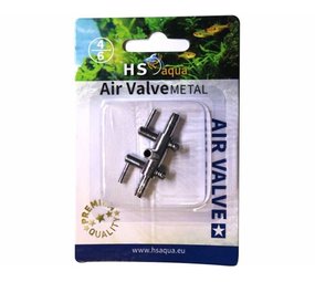 HS Aqua Producten | Alles voor een Gezond & Helder Aquarium HS AQUA 2WEG LUCHTKRAAN METAAL 4-6 MM