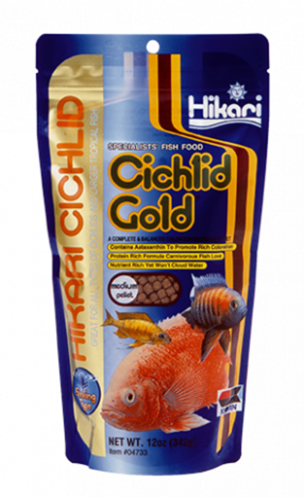 Hikari Visvoer HIKARI CICHLID SINKING GOLD MEDIUM 250GR Hikari Visvoer HIKARI CICHLID SINKING GOLD MEDIUM 250GR