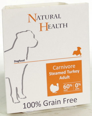 Natural Health Natural Health Dog Steamed Carnivore Turkey Natural Health Natural Health Dog Steamed Carnivore Turkey