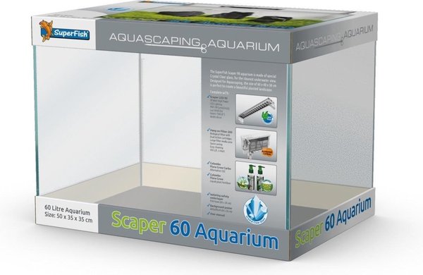 Superfish Superfish Scaper 60 Aquarium 50 x 35 x 35 cm Superfish Superfish Scaper 60 Aquarium 50 x 35 x 35 cm