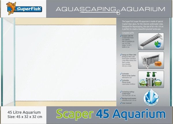 Superfish Superfish Scaper 45 Aquarium Superfish Superfish Scaper 45 Aquarium