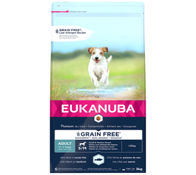 Eukanuba Eukanuba Dog Adult S/M Graanvrij Vis Eukanuba Eukanuba Dog Adult S/M Graanvrij Vis