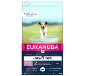 Eukanuba Eukanuba Dog Junior S/M Graanvrij Vis Eukanuba Eukanuba Dog Junior S/M Graanvrij Vis