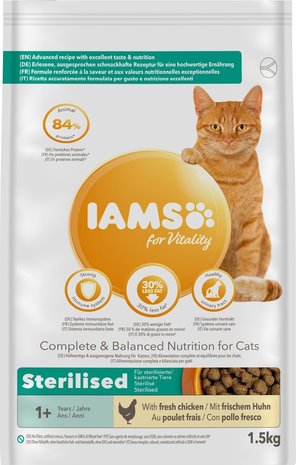 Iams Iams Cat Adult Sterilised/overweight Chicken Iams Iams Cat Adult Sterilised/overweight Chicken