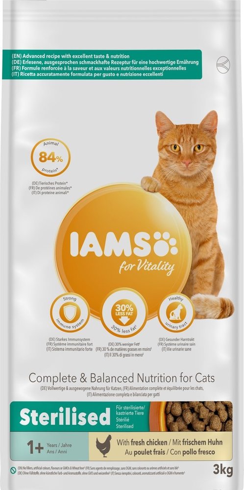 Iams Iams Cat Adult Sterilised/overweight Chicken Iams Iams Cat Adult Sterilised/overweight Chicken