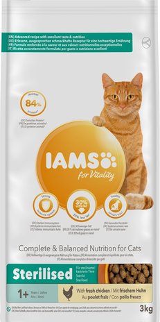 Iams Iams Cat Adult Sterilised/overweight Chicken Iams Iams Cat Adult Sterilised/overweight Chicken