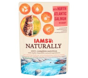 Iams IAMS Naturally Cat ADULT North ATL Salmon 85 GR Iams IAMS Naturally Cat ADULT North ATL Salmon 85 GR