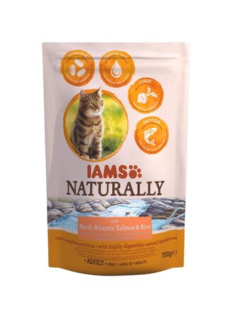 Iams Iams Naturally Cat Adult North Atl. Salmon RICE Iams Iams Naturally Cat Adult North Atl. Salmon RICE
