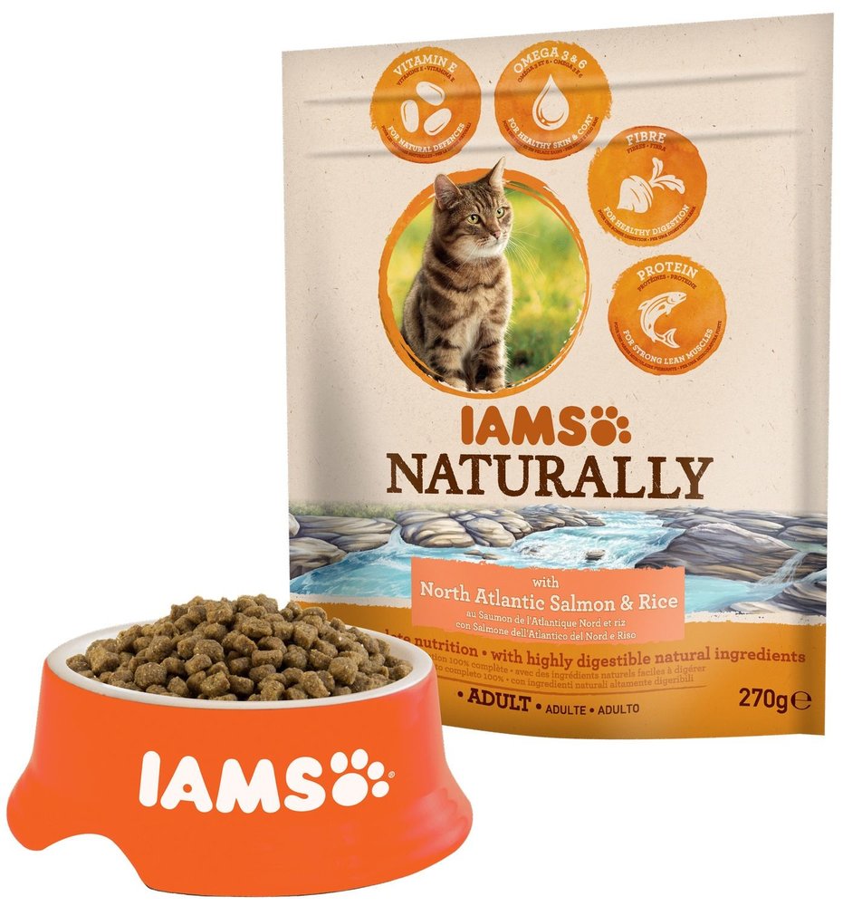 Iams Iams Naturally Cat Adult North Atl. Salmon RICE Iams Iams Naturally Cat Adult North Atl. Salmon RICE