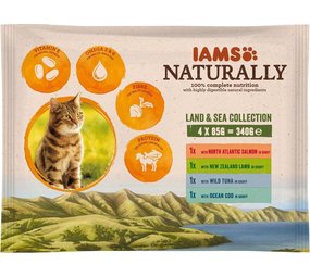 Iams Iams Naturally Cat Adult Land&sea Collection 4x85 Iams Iams Naturally Cat Adult Land&sea Collection 4x85