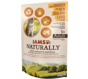 Iams Iams Naturally Cat ADULT Kip lam 85GR Iams Iams Naturally Cat ADULT Kip lam 85GR