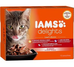 Iams Iams Delights Land Collection 12st Gravy Iams Iams Delights Land Collection 12st Gravy
