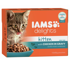 Iams Iams Delights Kitten 12st Gravy Iams Iams Delights Kitten 12st Gravy