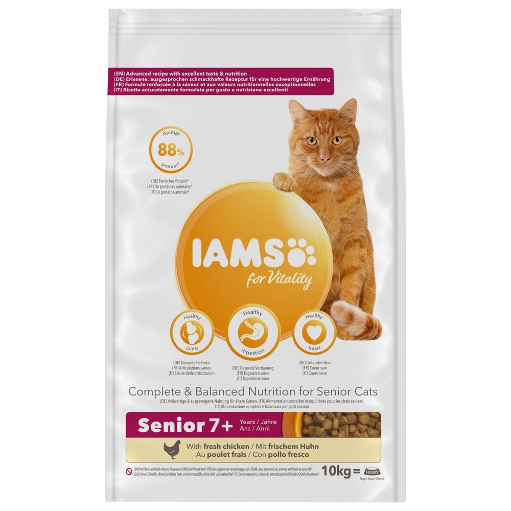 Iams Iams Cat Senior&mature Kip 10kg Iams Iams Cat Senior&mature Kip 10kg