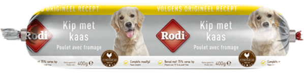 Rodi RODI WORST KIP  KAAS 400GR Rodi RODI WORST KIP  KAAS 400GR