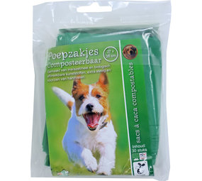 de Boon POEPZAK COMPOSTEERBAAR MET HANDVAT 30 STUKS de Boon POEPZAK COMPOSTEERBAAR MET HANDVAT 30 STUKS