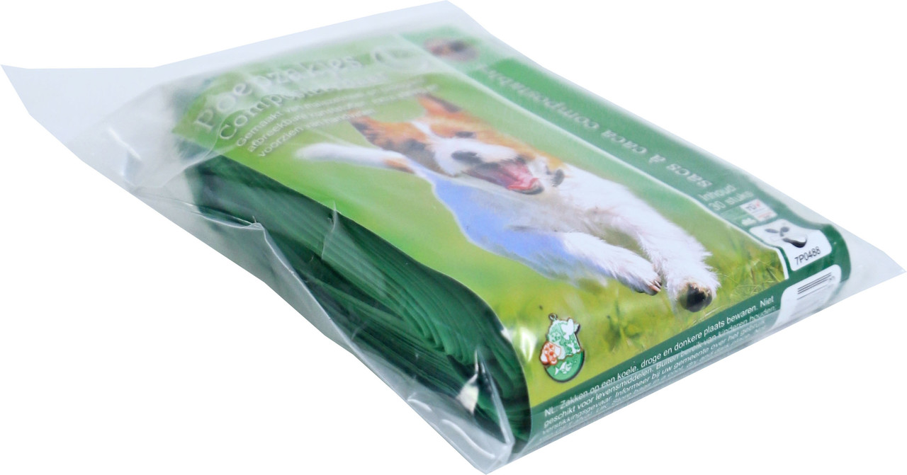 de Boon POEPZAK COMPOSTEERBAAR MET HANDVAT 30 STUKS