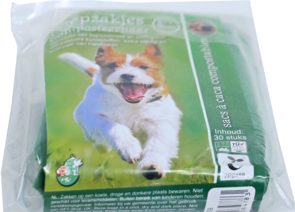 de Boon POEPZAK COMPOSTEERBAAR MET HANDVAT 30 STUKS