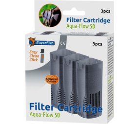 Superfish Superfish Aqua-flow 50 cartridge 3 stuks Superfish Superfish Aqua-flow 50 cartridge 3 stuks