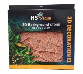 HS Aqua Producten | Alles voor een Gezond & Helder Aquarium Hs Achterwand 60x55x3cm Stone Brown