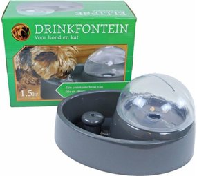 CatIt Drinkfontein Ellipse Antraciet 1.5 Liter CatIt Drinkfontein Ellipse Antraciet 1.5 Liter