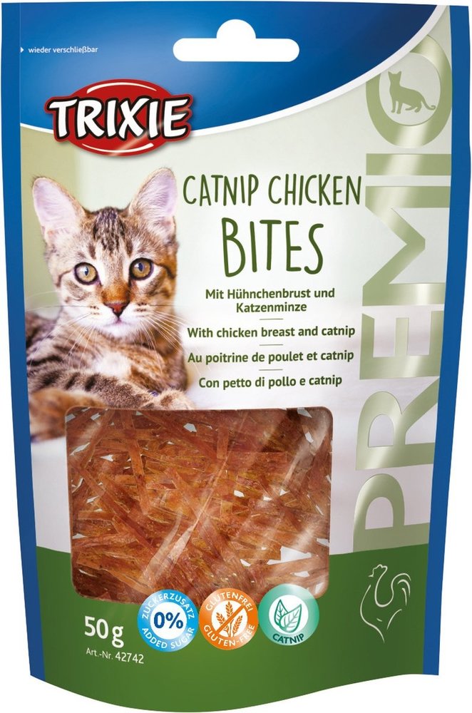Trixie TRIXIE PREMIO CATNIP CHICKEN BITES 50GR