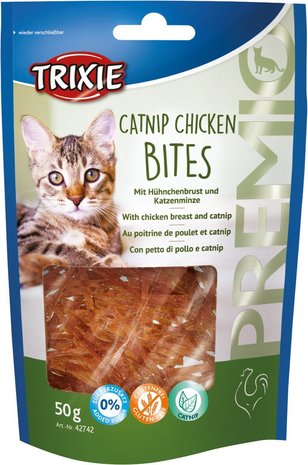 Trixie TRIXIE PREMIO CATNIP CHICKEN BITES 50GR