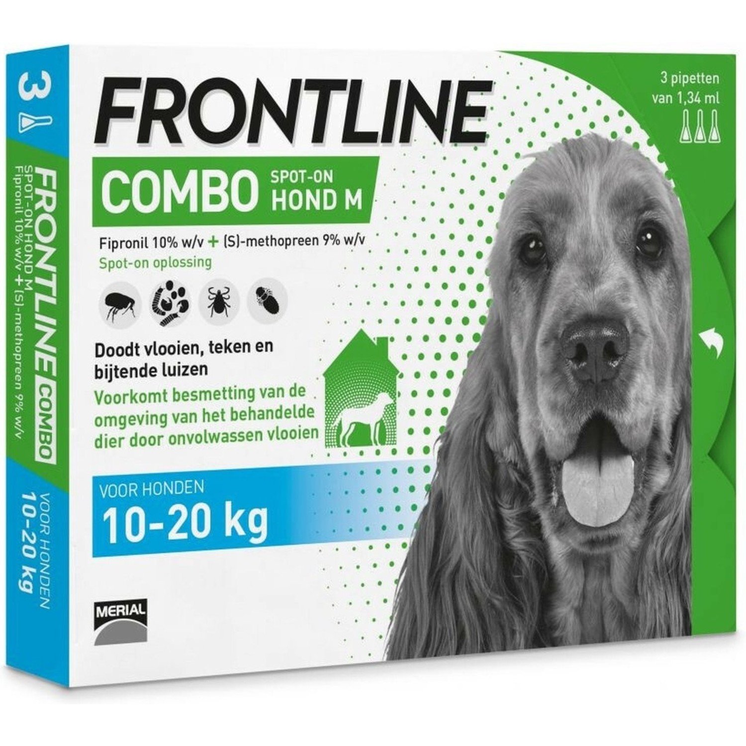 zeven Maan Bakken Frontline Combo Spot On Hond 10-20kg - Heems